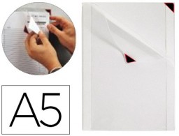 5 fundas de presentacion Tarifold adhesiva removible A5